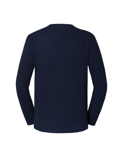 Mens Iconic 195 Premium LS T 61360 - Deep Navy - Customisable T-Shirt