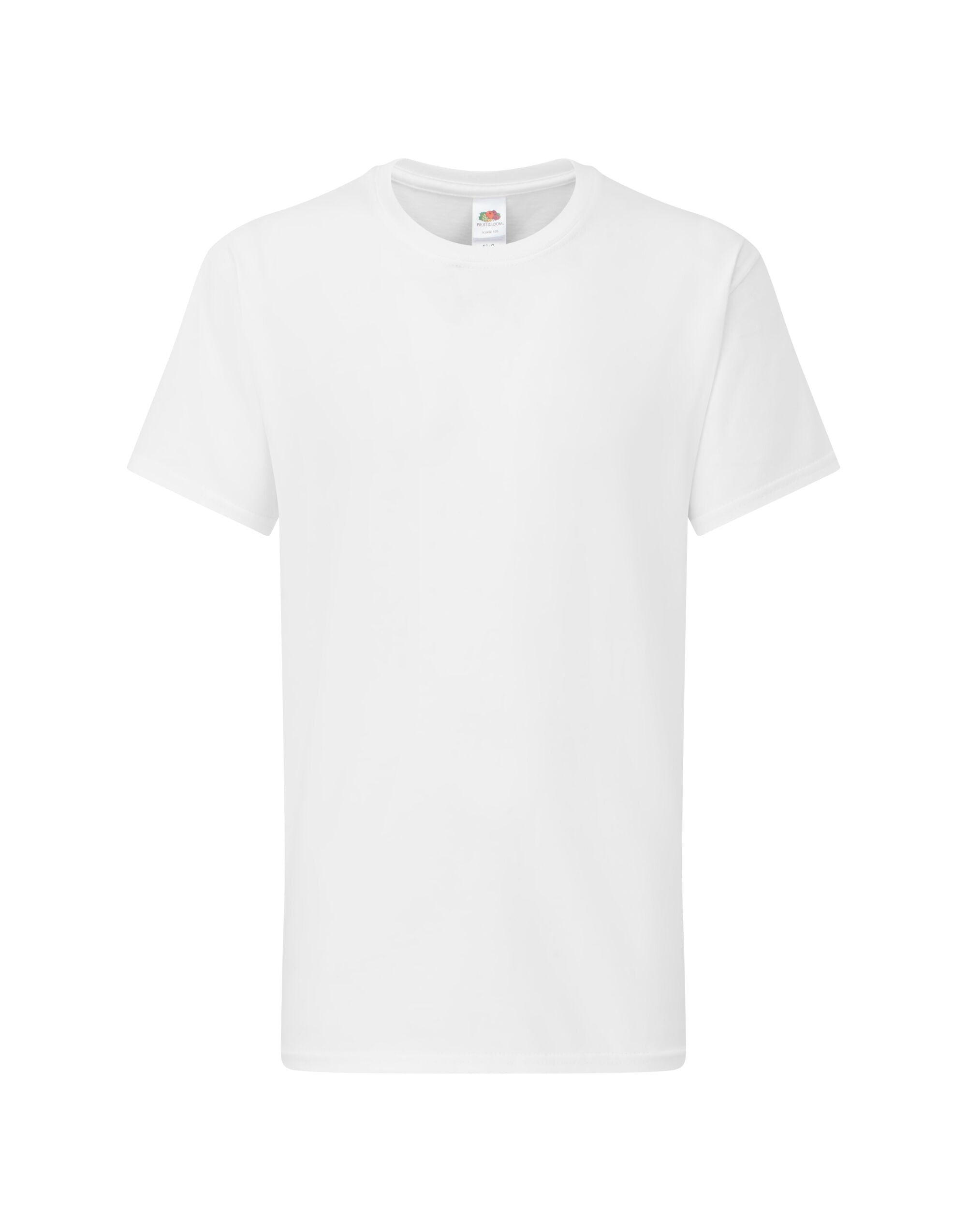 Kids Iconic 195 T 61363 - White - Customisable T-Shirt