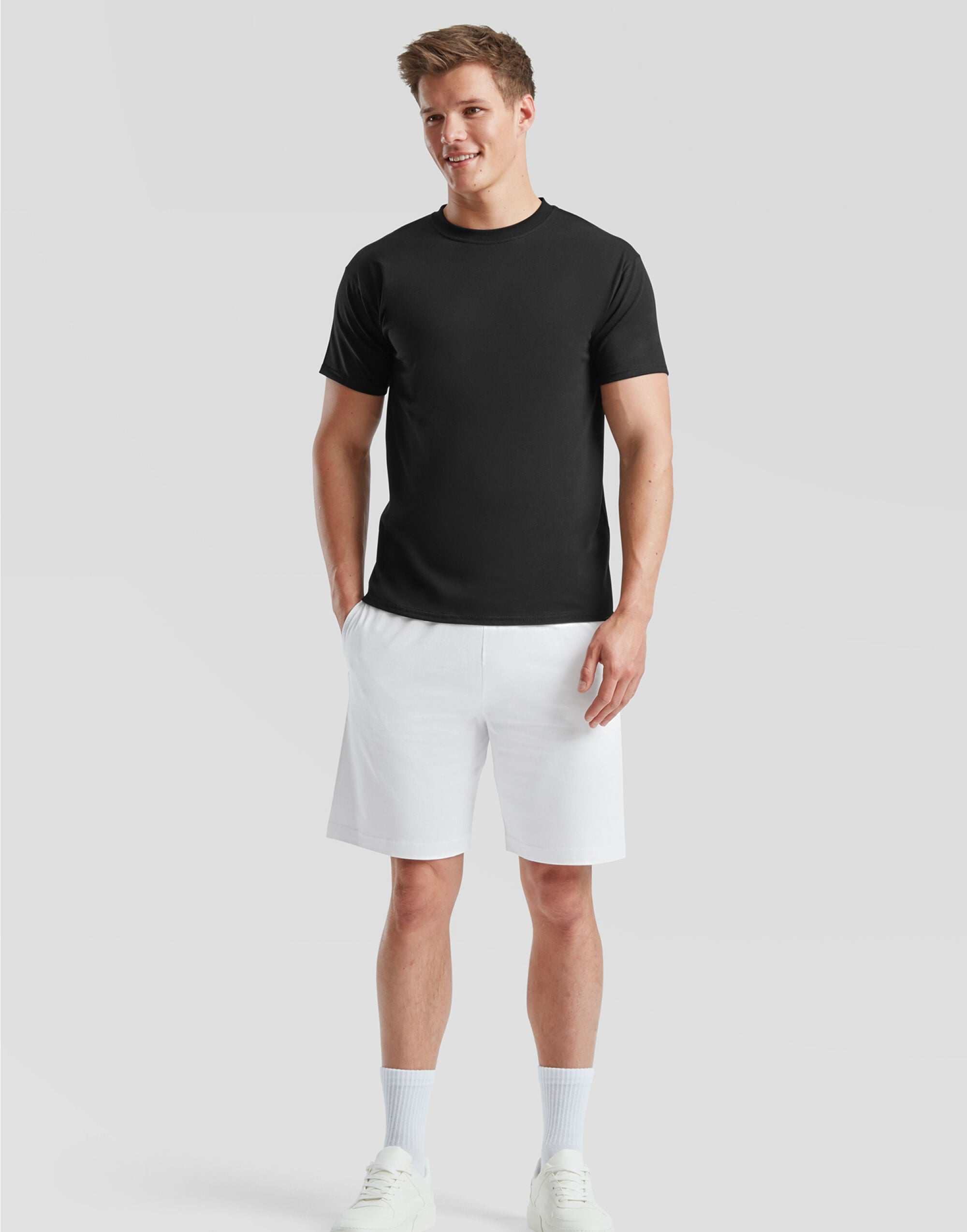 Iconic Jersey Shorts 64052 - White - Customisable Shorts
