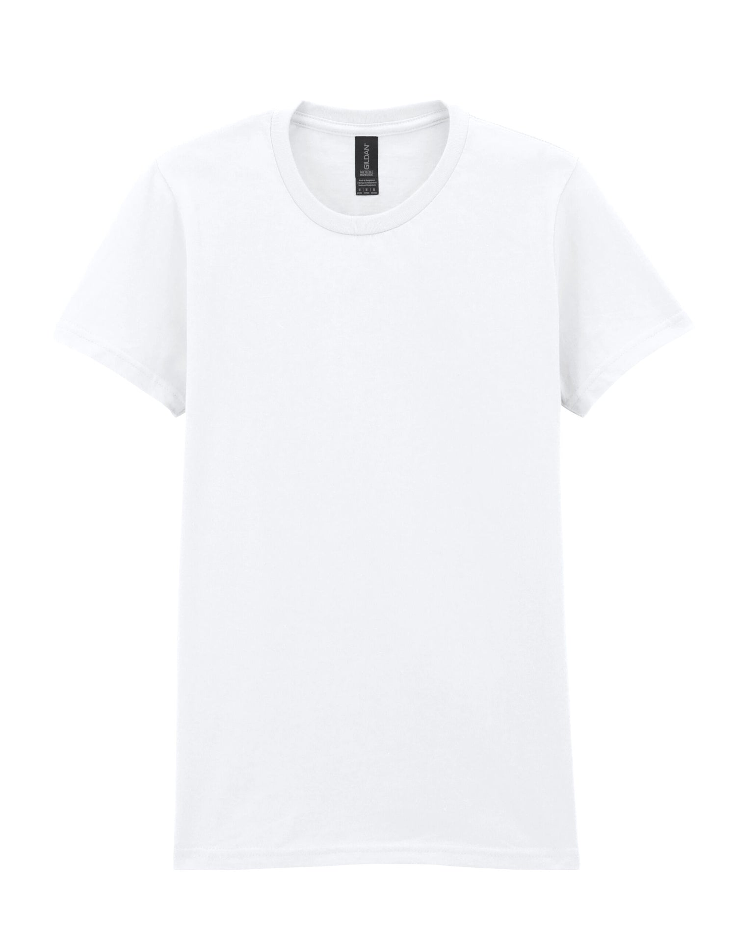 Gildan Softstyle Women’s Midweight T-Shirt 65000L - White - Customisable Shirts