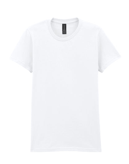 Gildan Softstyle Women’s Midweight T-Shirt 65000L - White - Customisable Shirts