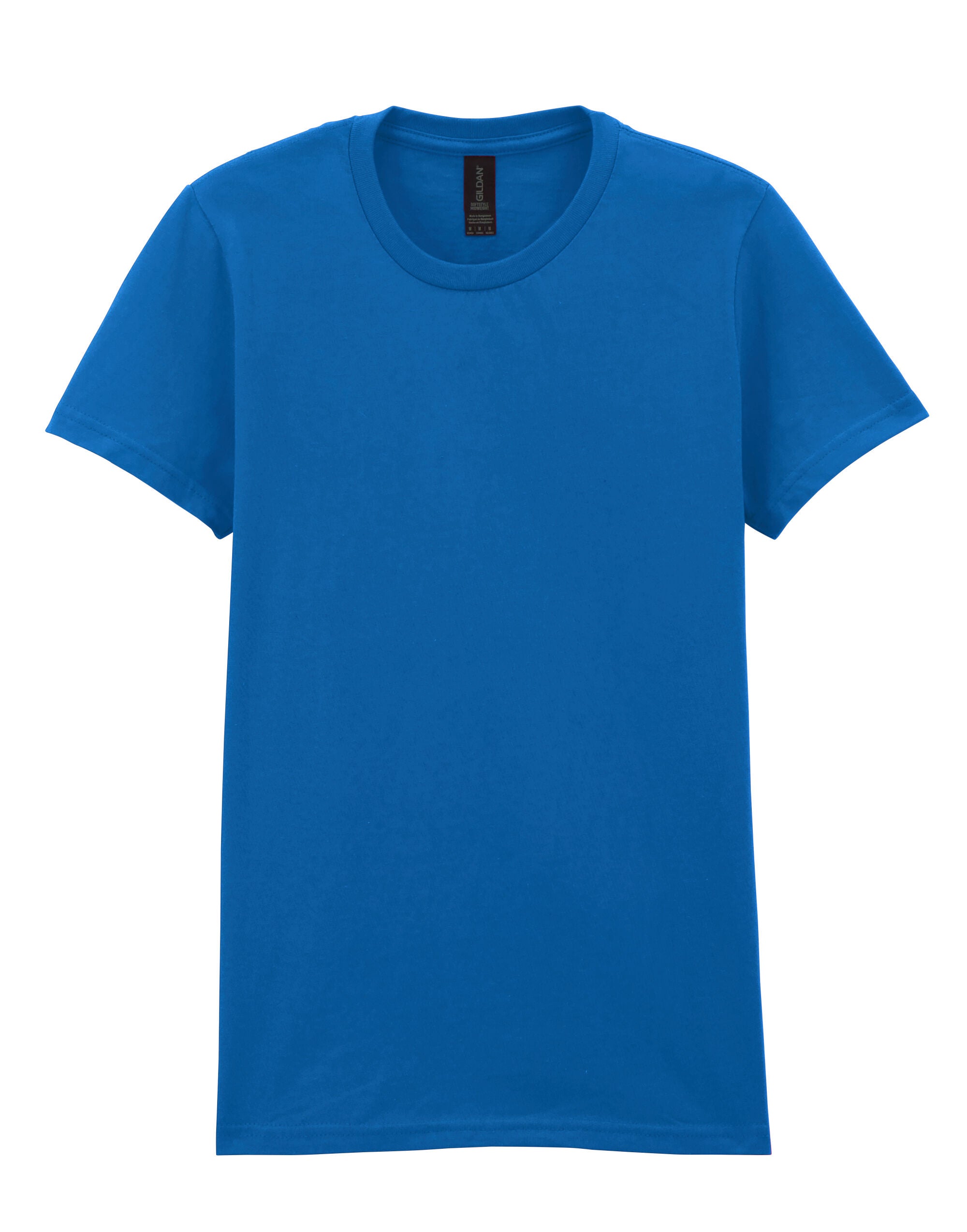 Gildan Softstyle Women’s Midweight T-Shirt 65000L - Royal - Customisable Shirts