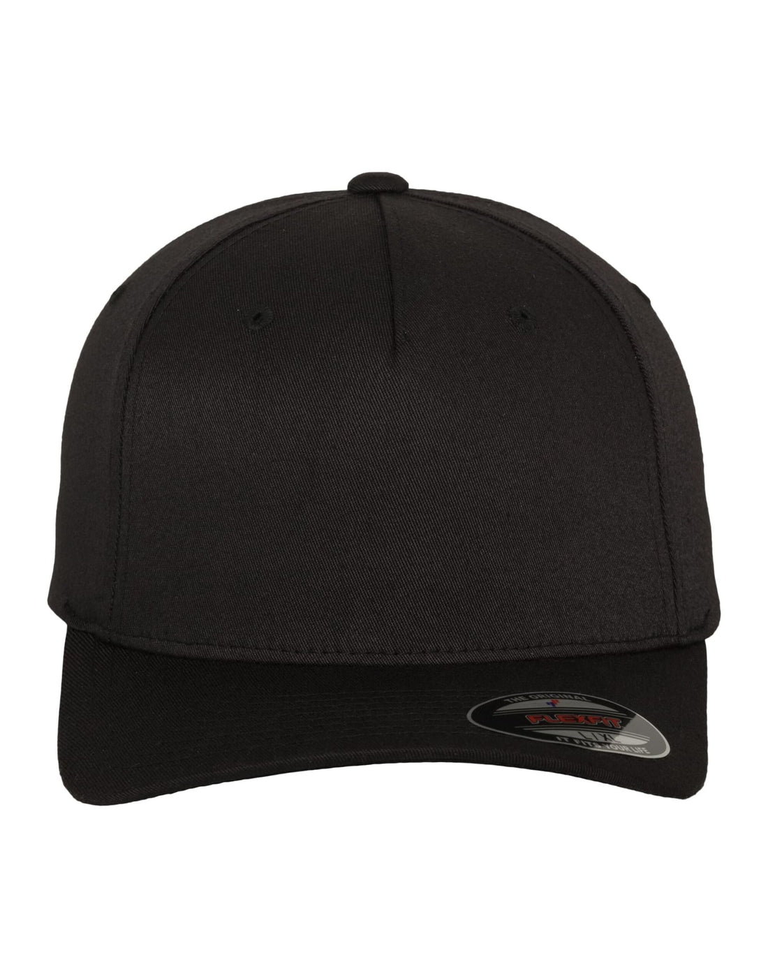 Flexfit By Yupoong Flexfit 5 Panel Cap 6560 - Black - Customisable Caps