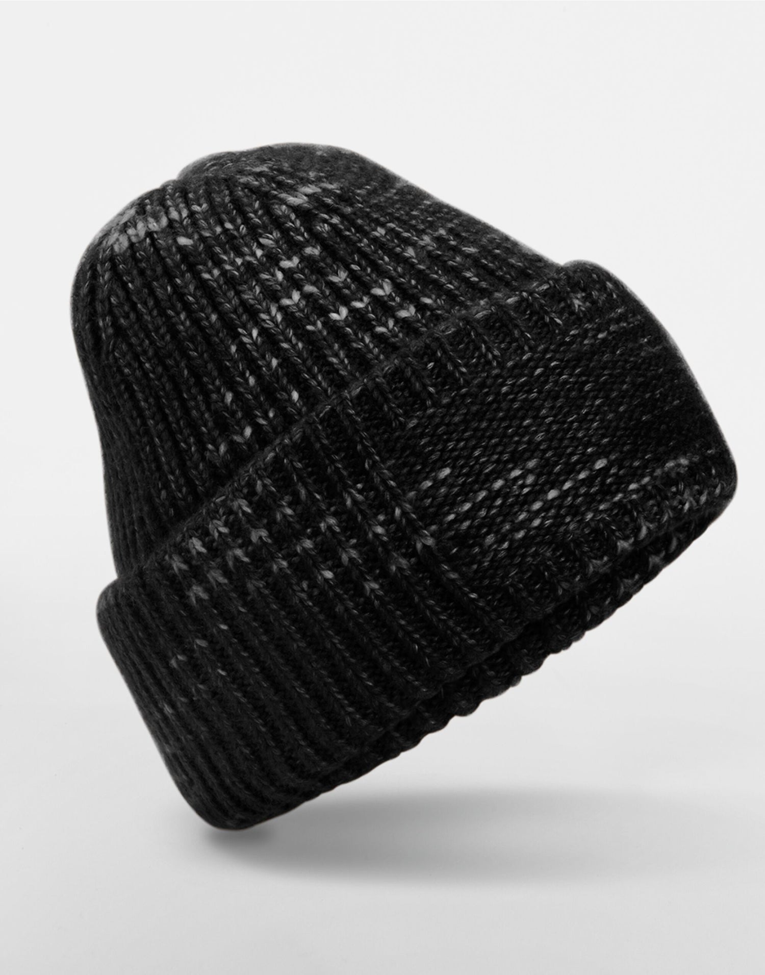 Beechfield Chunky Knitted Patch Beanie B330R - Midnight Haze O S - Customisable Beanies