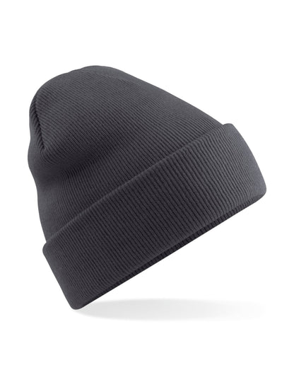Beechfield Polyana Original Cuffed Beany B375R - Graphite O S - Customisable Beanies