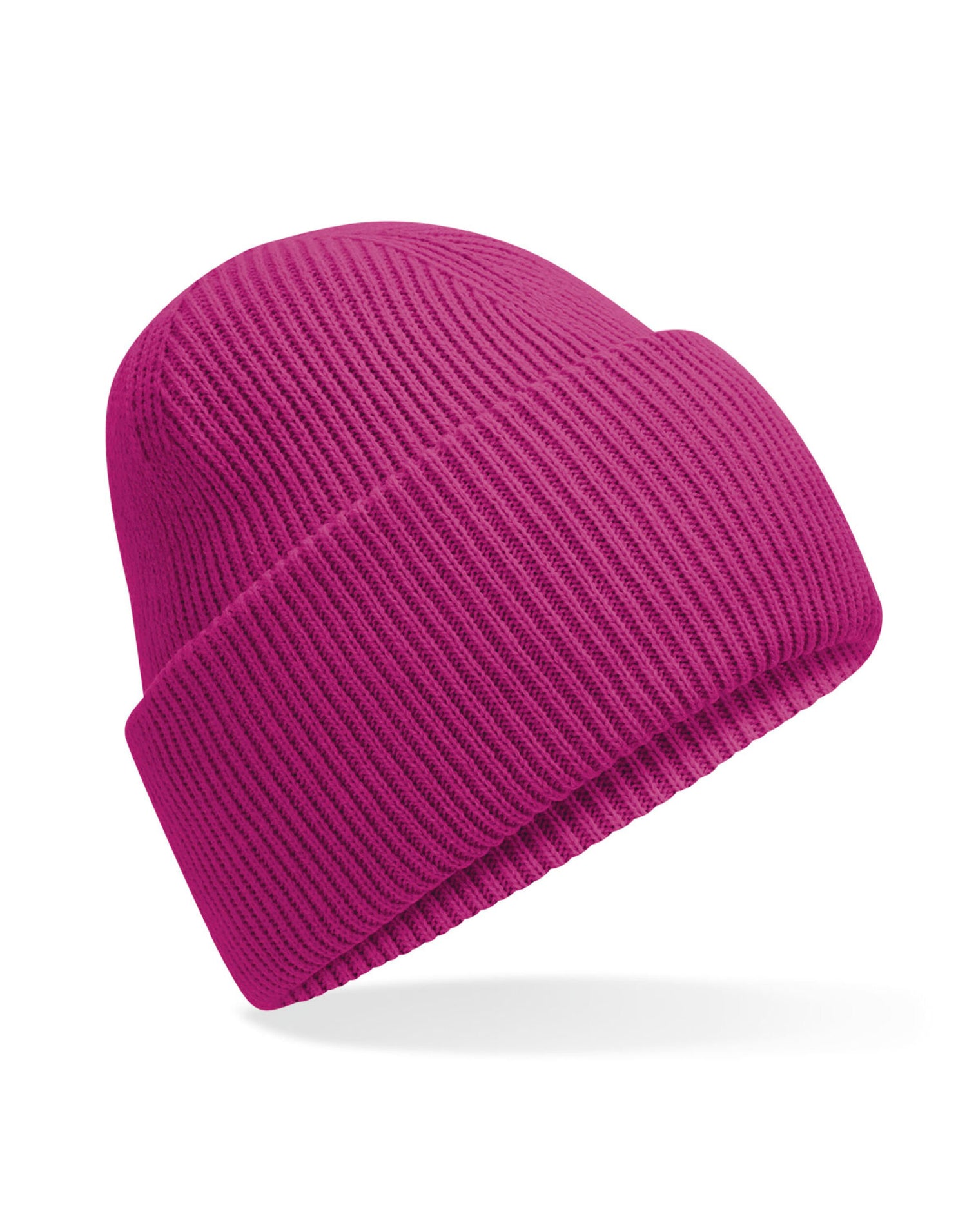 Beechfield Classic Deep Cuffed Beanie B385R - Festival Fuchsia O S - Customisable Beanies