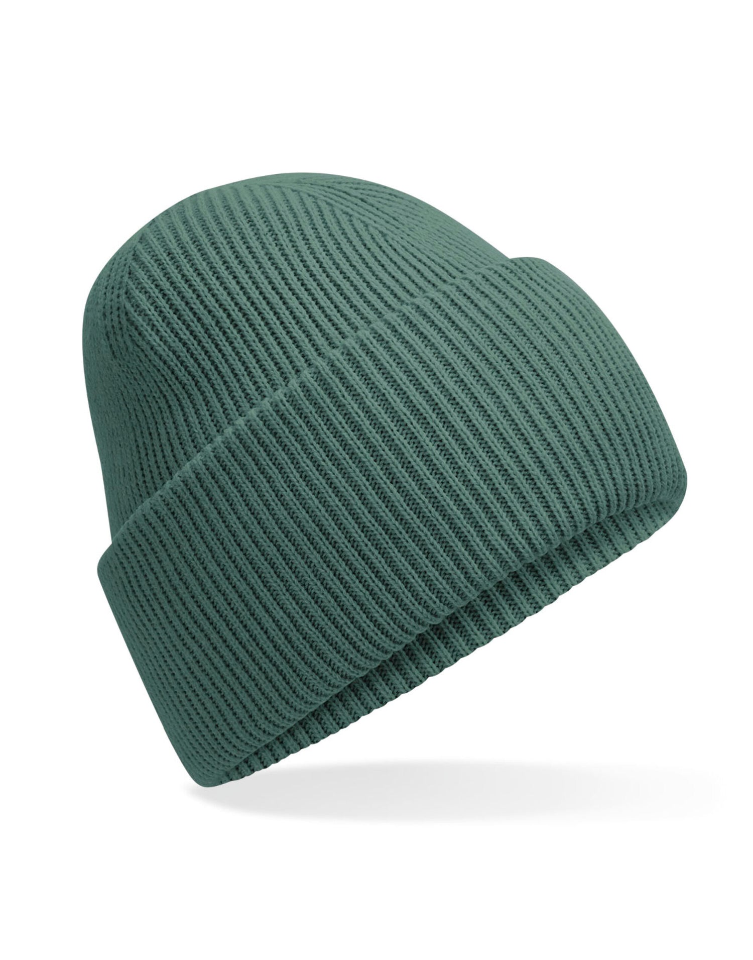 Beechfield Classic Deep Cuffed Beanie B385R - Marine Green O S - Customisable Beanies