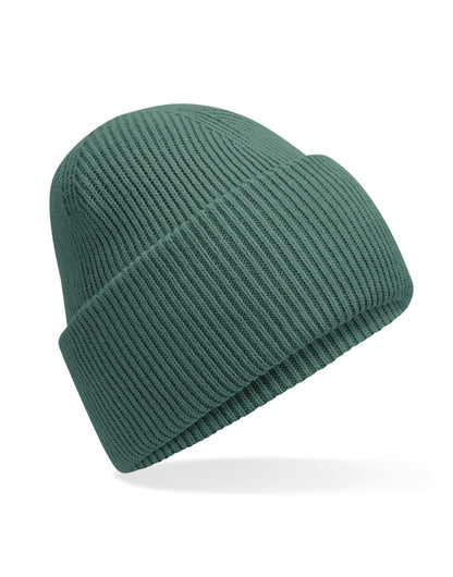 Beechfield Classic Deep Cuffed Beanie B385R - Marine Green O S - Customisable Beanies