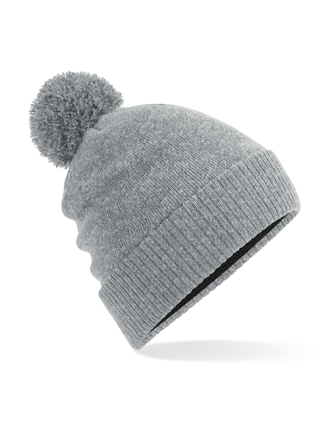 Beechfield Water Repellent Thermal Beanie – B502 - Heather Grey O S - Customisable Beanies
