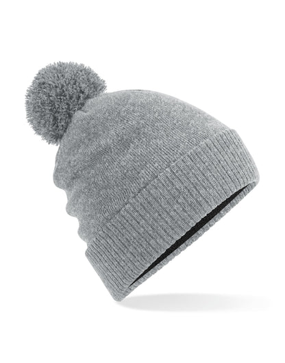 Beechfield Water Repellent Thermal Beanie – B502 - Heather Grey O S - Customisable Beanies