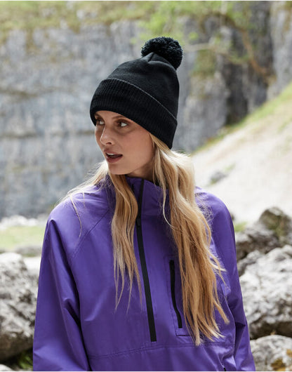 Beechfield Water Repellent Thermal Beanie – B502 - Black O S - Customisable Beanies