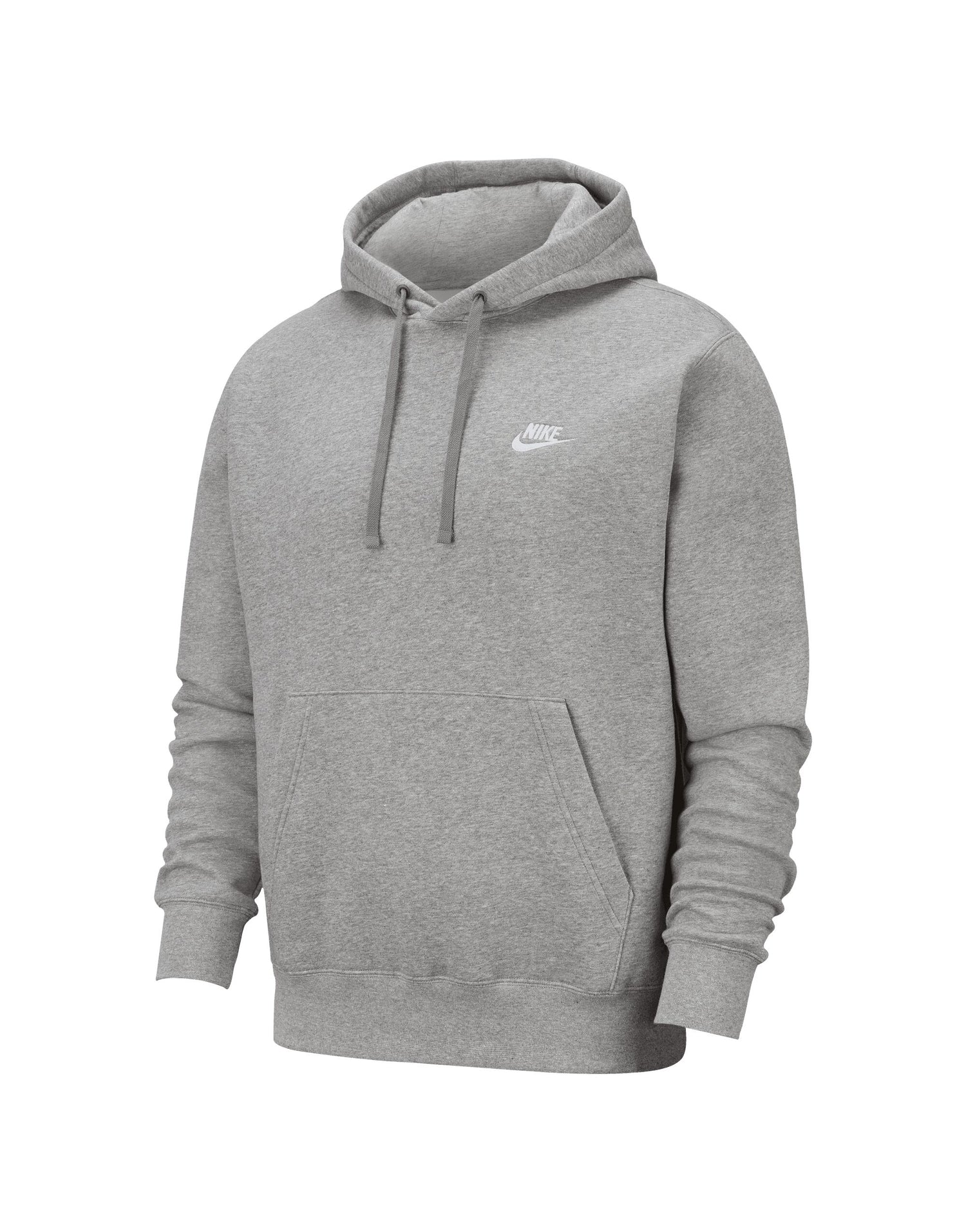 Nike Sportswear Club Hoodie BV2654 - Dark Grey Heather Matte Silver White - Customisable Hoodies