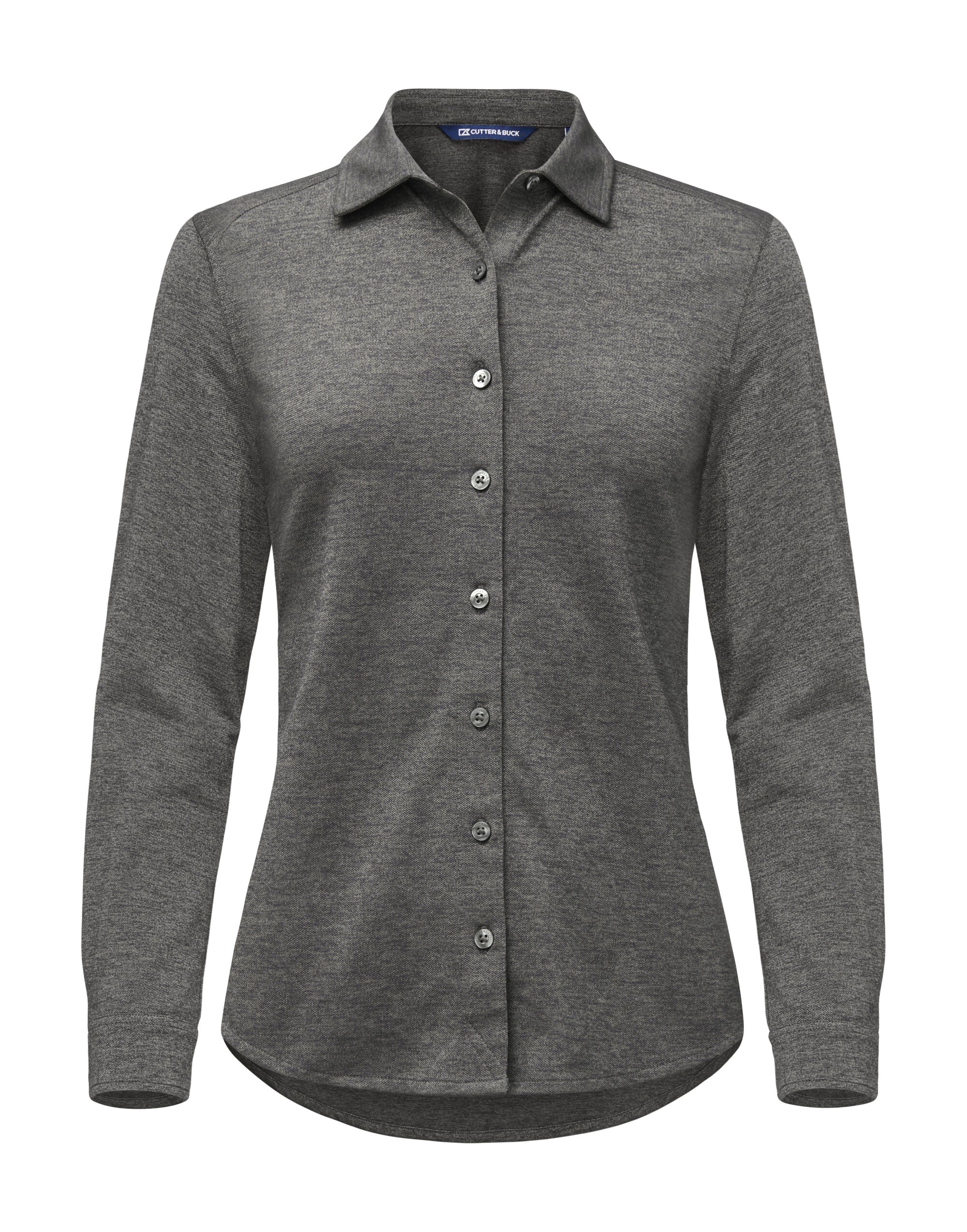 Cutter &amp; Buck - Advantage Shirt Women - Anthracite Melange XS - Customisable Shirts &amp; Blouses