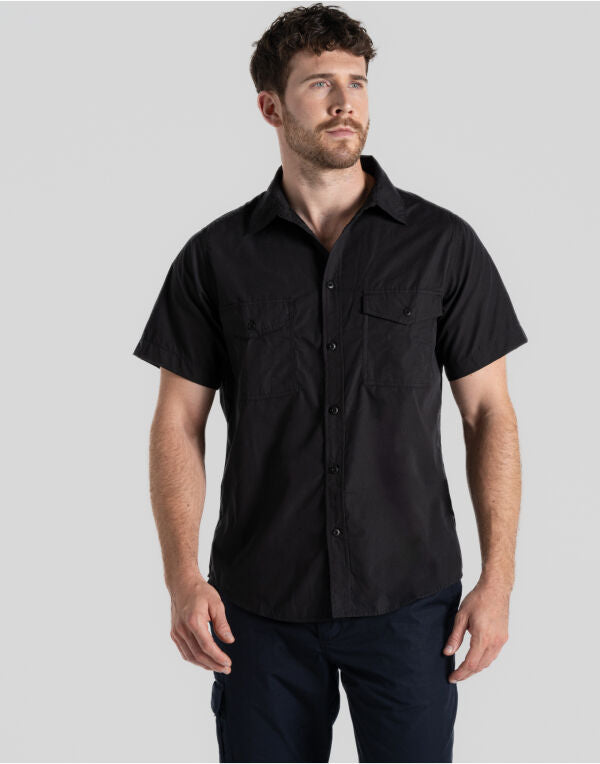 Craghoppers Expert Kiwi SS Shirt CES003 - Pebble S - Customisable Shirts