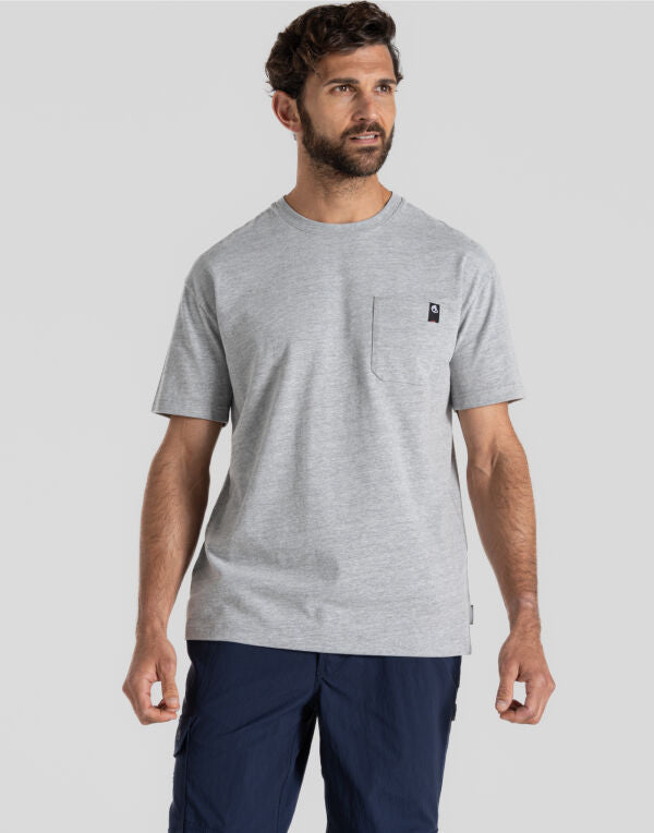 Craghoppers Workwear Wakefield Pocket T CET004 - Carbon Grey 2XL - Customisable T-Shirt