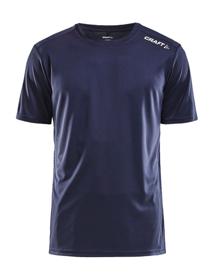 Craft Mens Rush SS Tee CR1907361 - Navy - Customisable T-Shirt