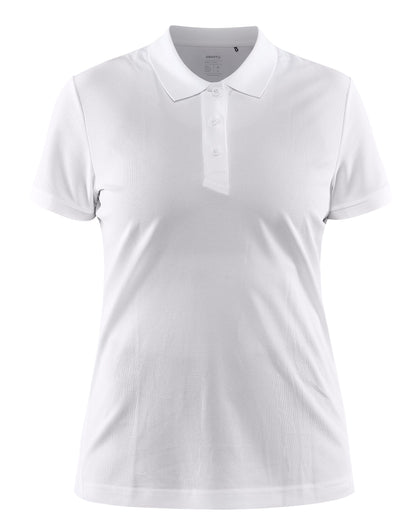 Craft Ladies Core Unify Polo Shirt CR1909139 - White - Customisable Polos