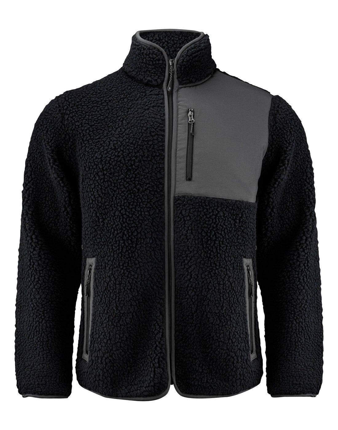 James Harvest Kingsley Sherpa Fleece har2111500 - Black - Customisable Outerwear