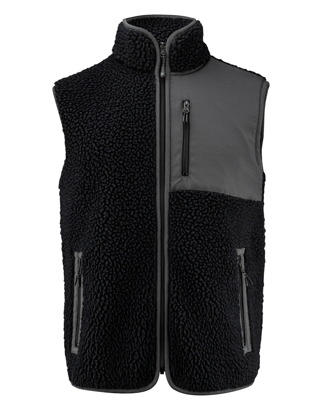 James Harvest Kingsley Fleece Vest har2111501 - Black - Customisable Outerwear