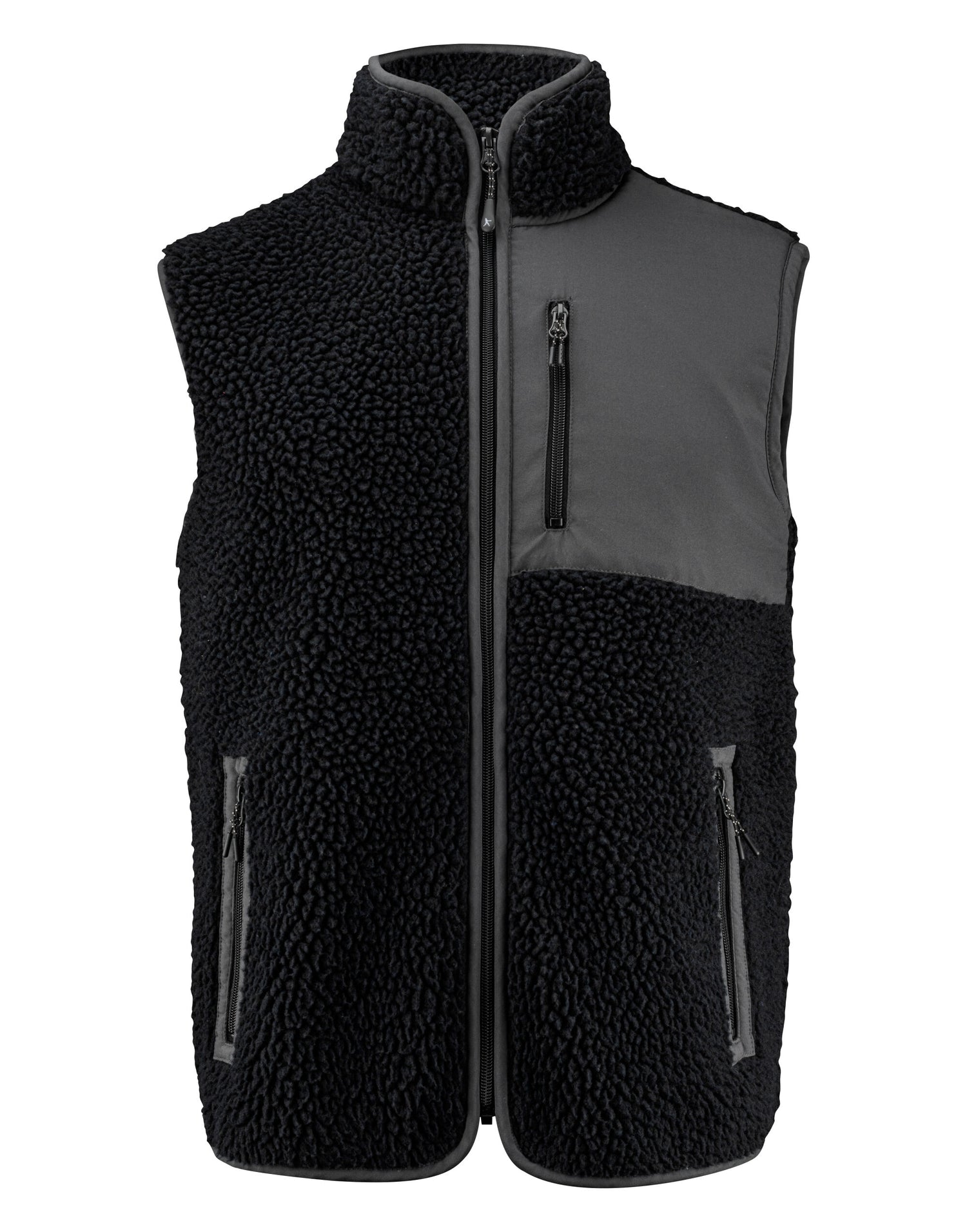 James Harvest Kingsley Fleece Vest har2111501 - Black - Customisable Outerwear