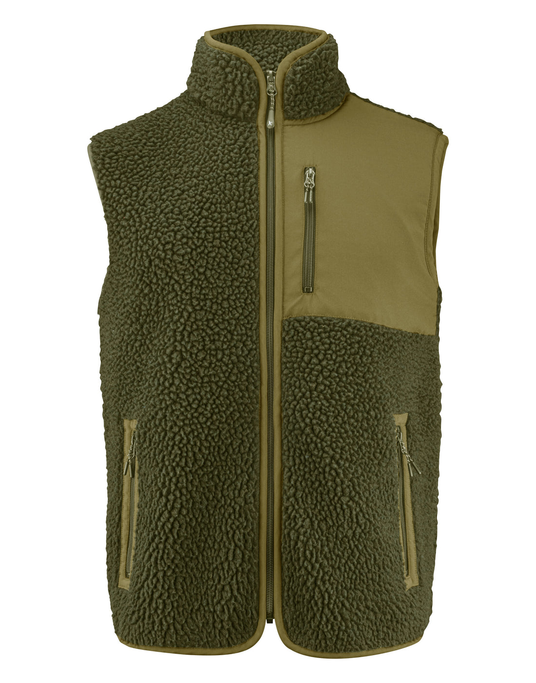 James Harvest Kingsley Fleece Vest har2111501 - Moss Green - Customisable Outerwear