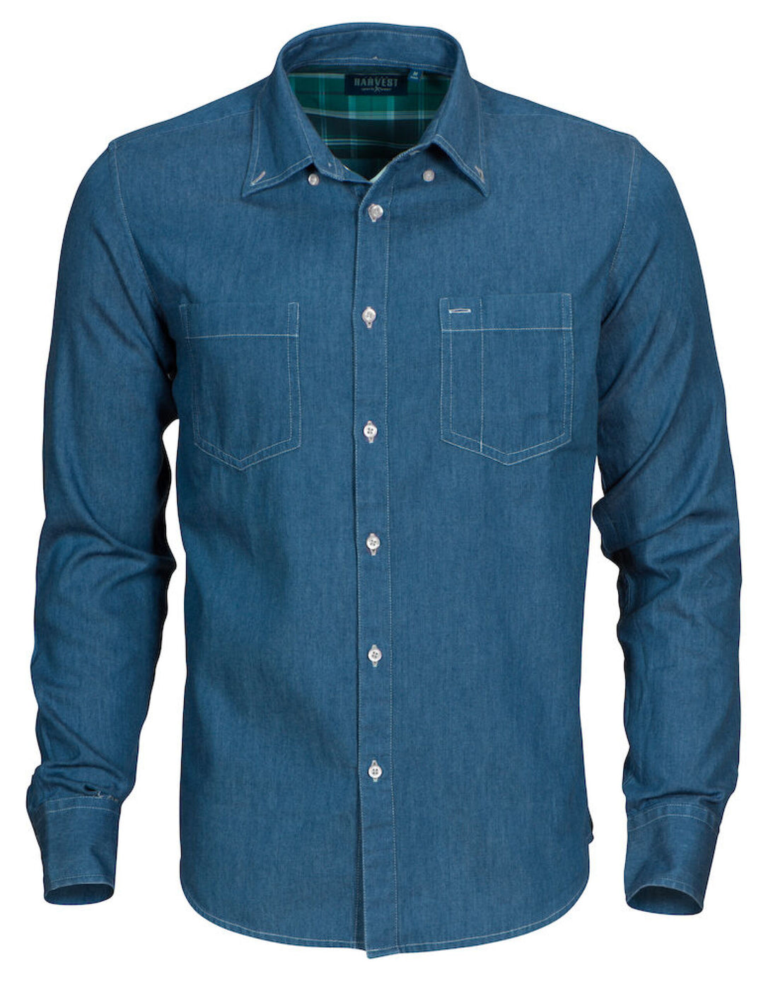 James Harvest Jupiter Denim Look Shirt HAR2113035 - - Customisable Shirts