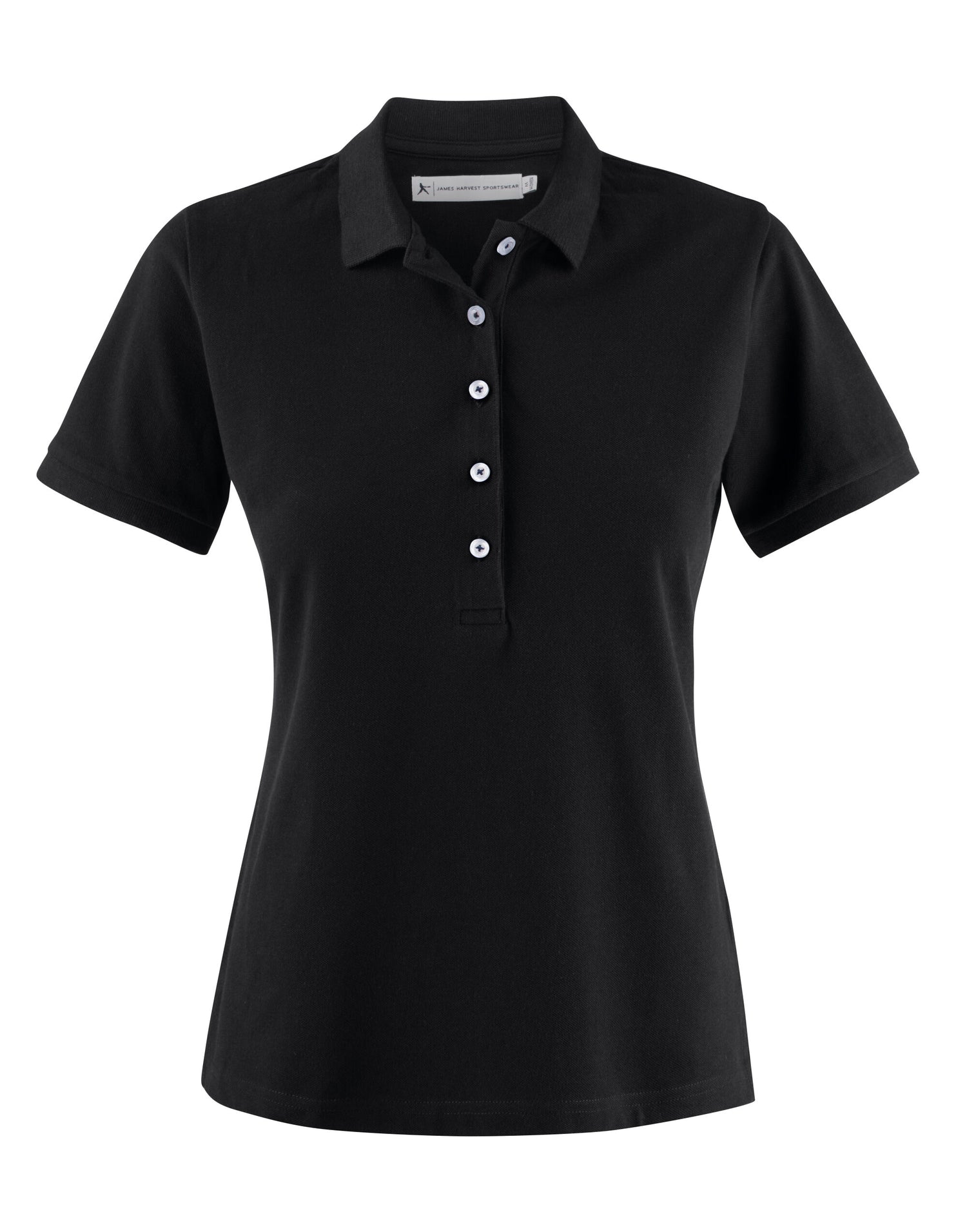 James Harvest Sunset Ladies Polo HAR2125034 - Black - Customisable Polos