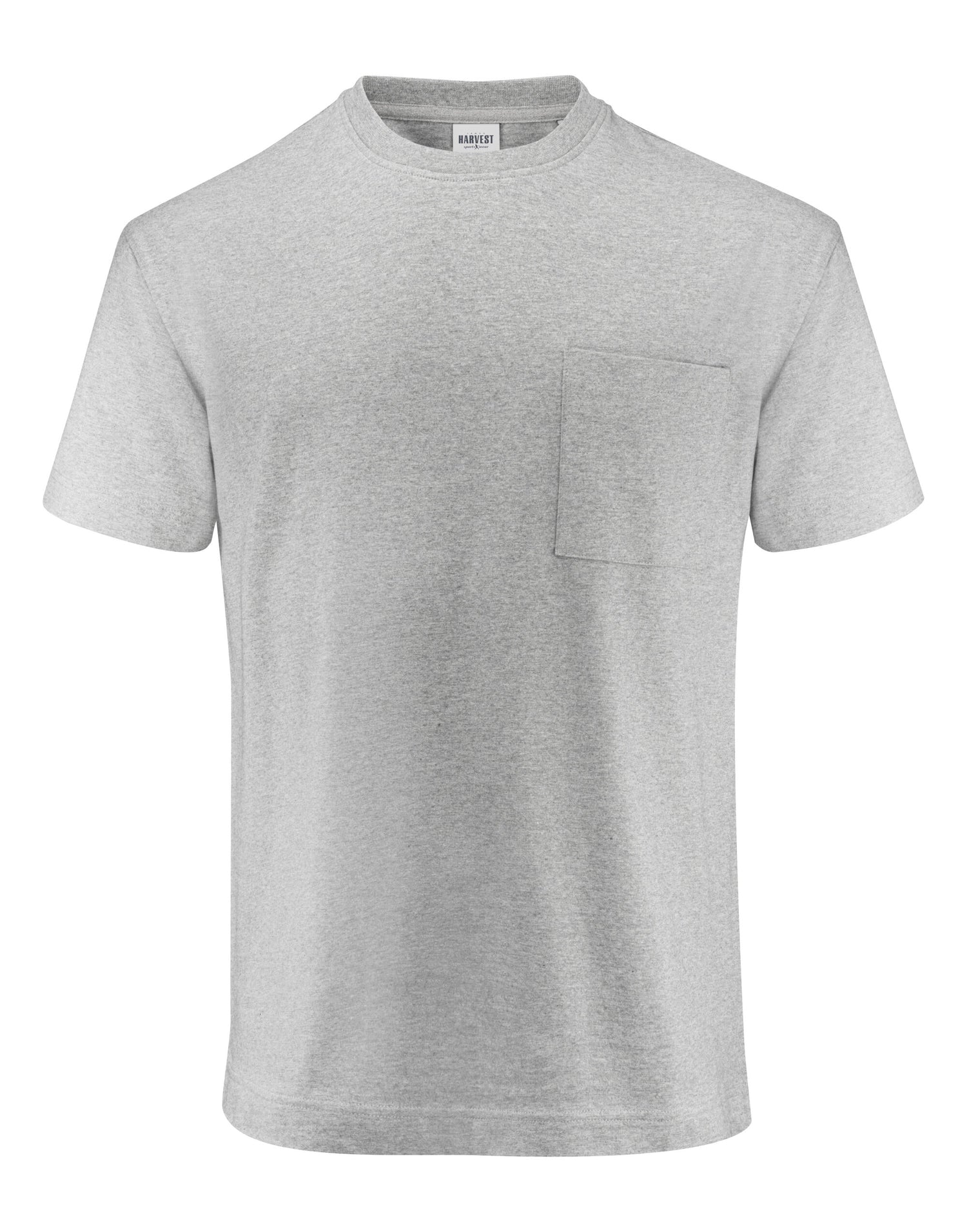 James Harvest Devons Relaxed Fit T Shirt HAR2134019 - Grey Melange - Customisable T-Shirt