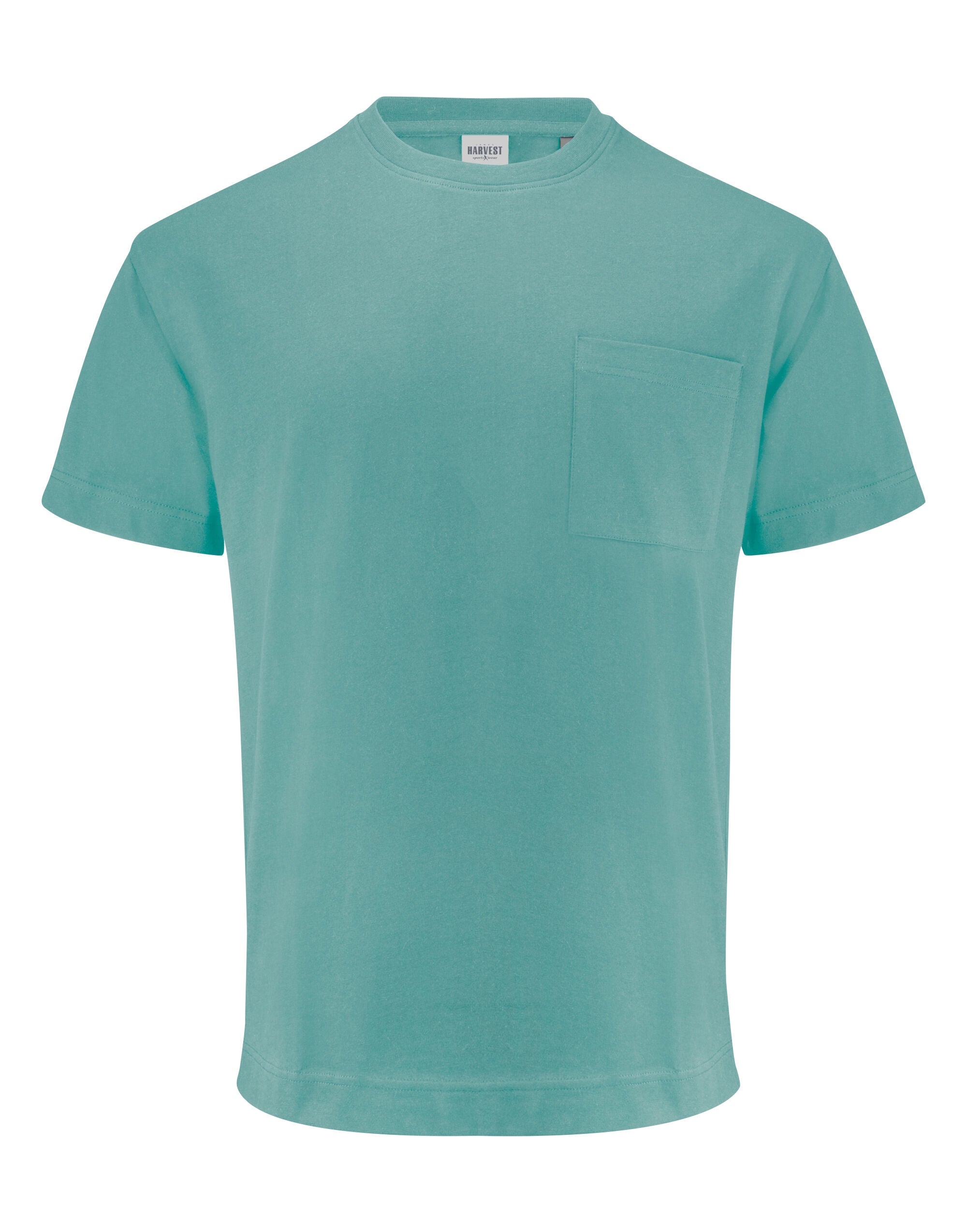 James Harvest Devons Relaxed Fit T Shirt HAR2134019 - Aloe Green - Customisable T-Shirt