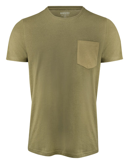 James Harvest Walcott T Shirt HAR2134020 - Moss Green - Customisable T-Shirt
