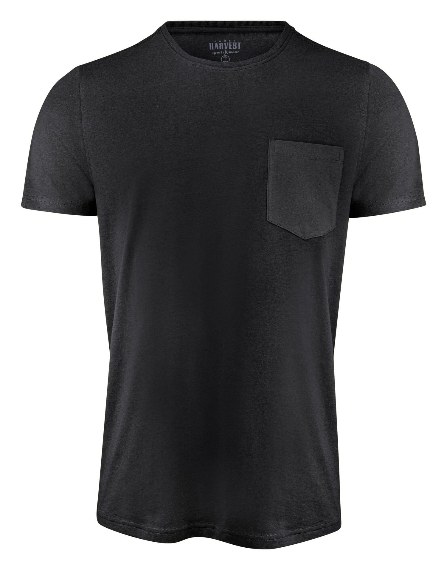 James Harvest Walcott T Shirt HAR2134020 - Black - Customisable T-Shirt