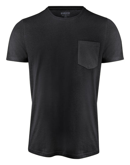 James Harvest Walcott T Shirt HAR2134020 - Black - Customisable T-Shirt