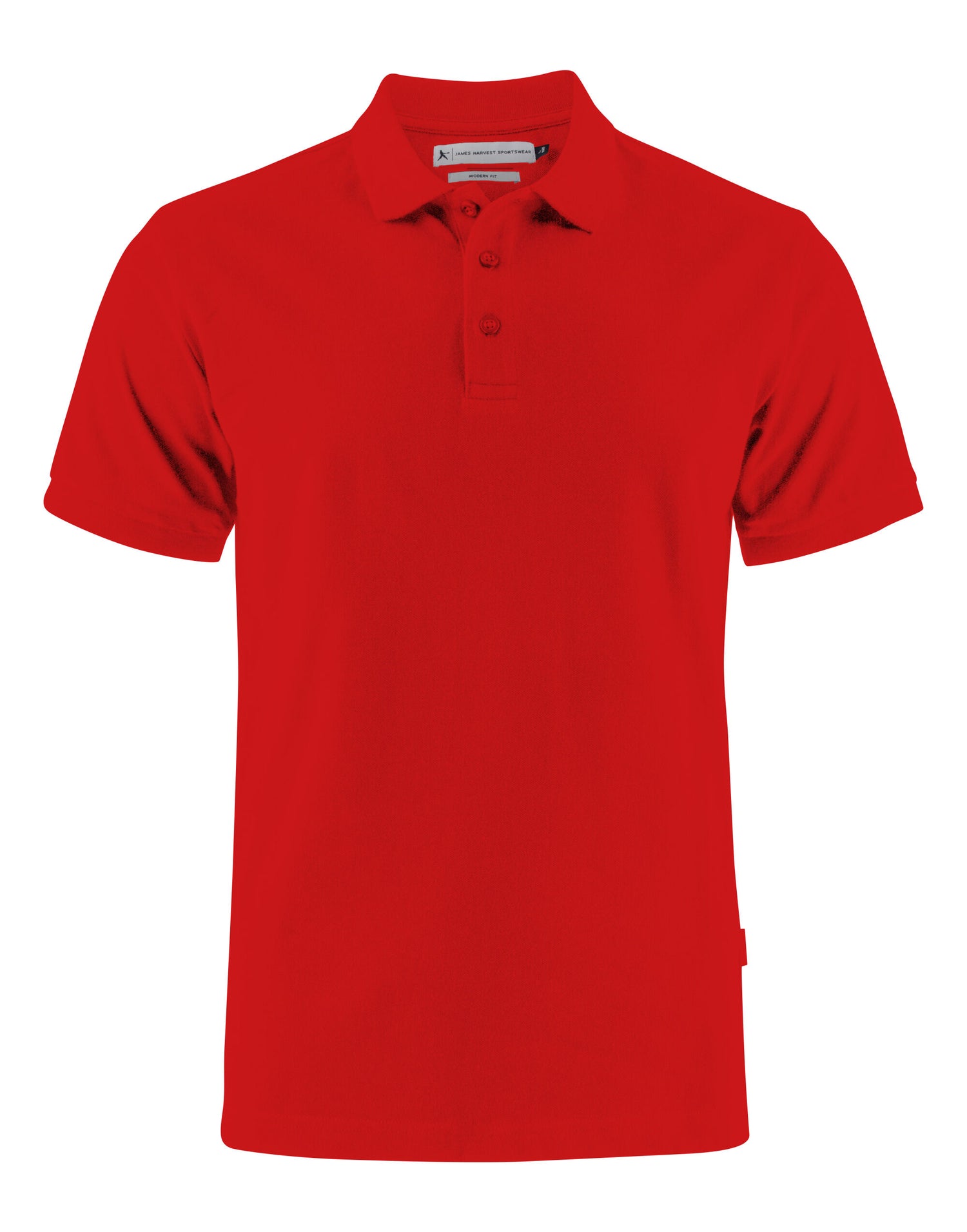 James Harvest Neptune Regular Polo HAR2135031 - Red - Customisable Polos