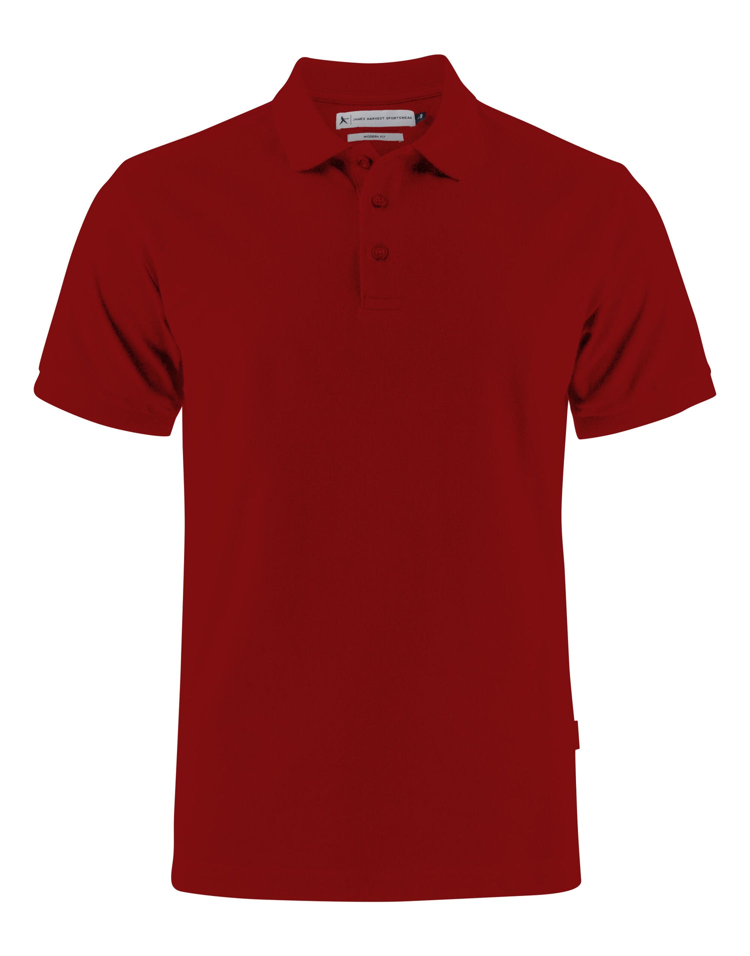 James Harvest Neptune Modern Polo HAR2135032 - Dark Red - Customisable Polos