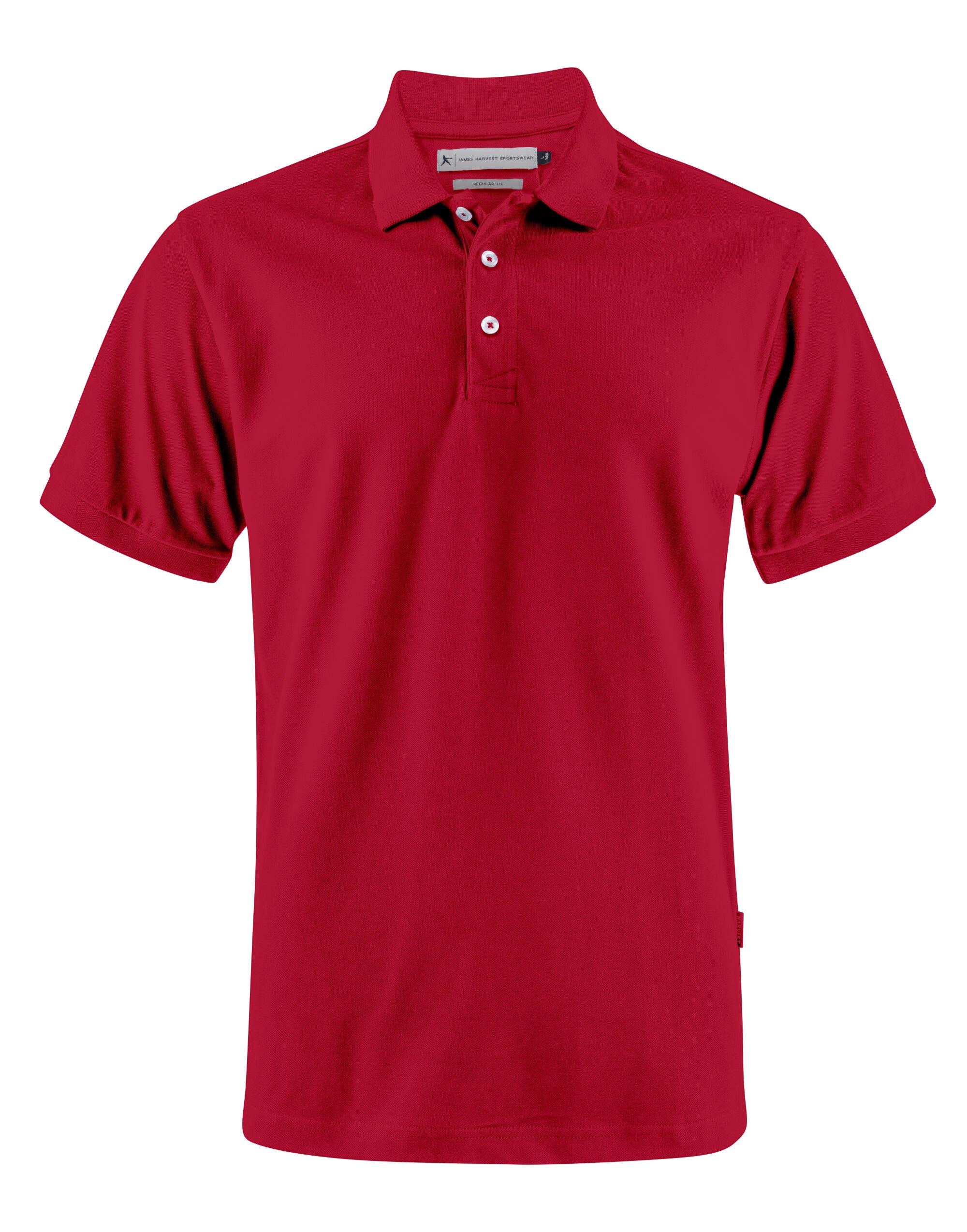 James Harvest Sunset Regular Polo HAR2135033 - Red - Customisable Polos