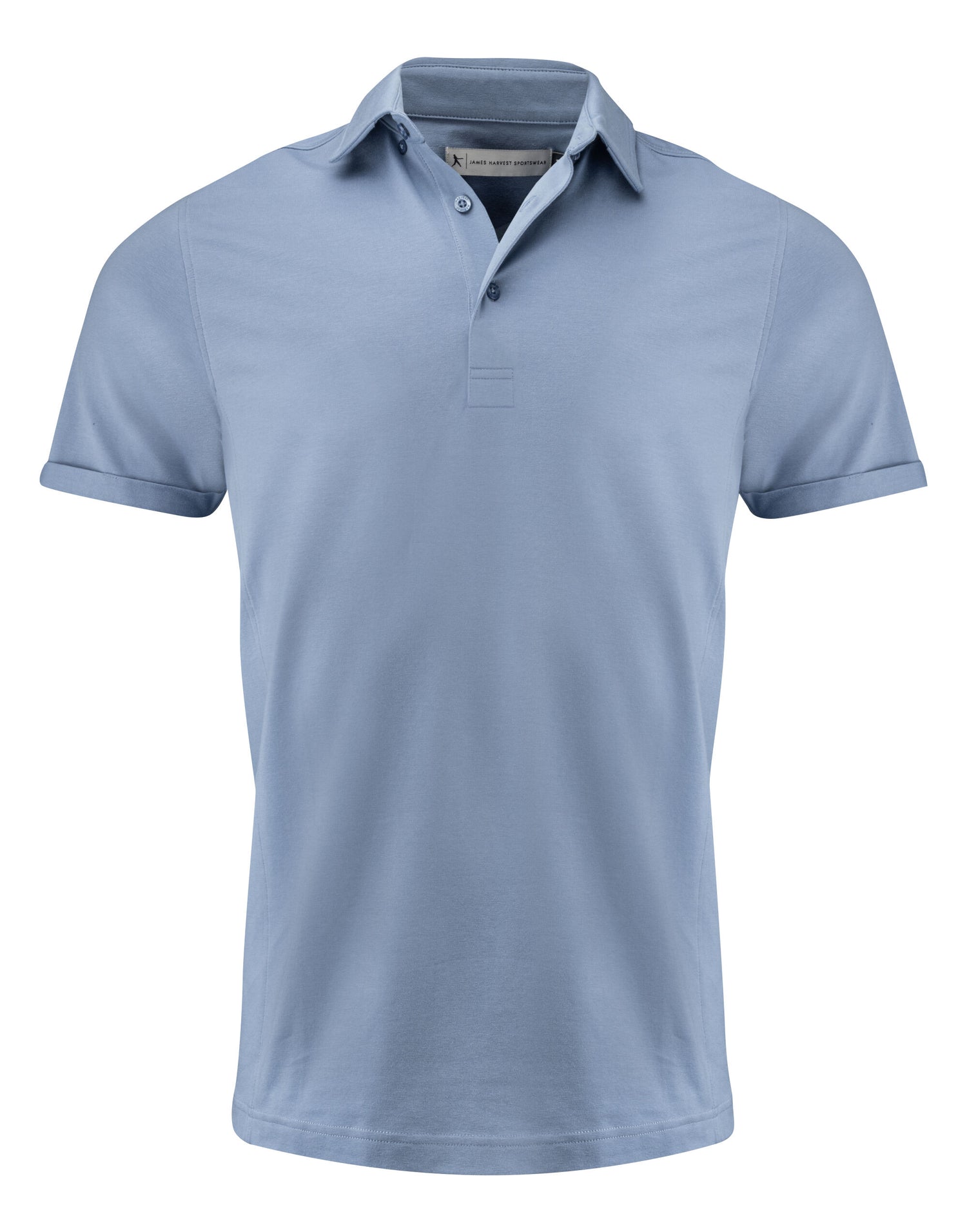 James Harvest American Supreme Polo HAR2135039 - Summer Blue - Customisable Polos