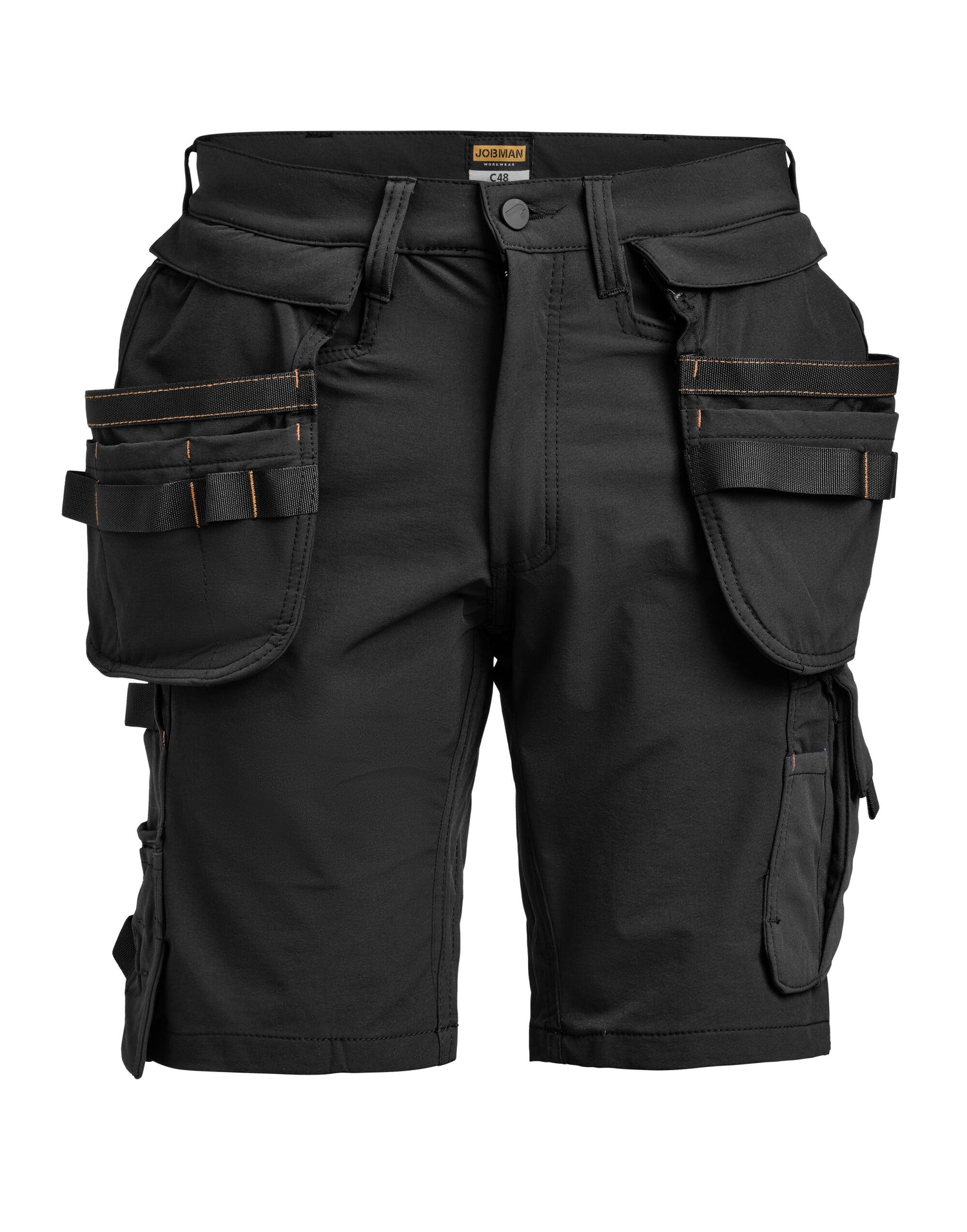Jobman Craftsman Holster Shorts 4-Way Stretch JM2397 - Black - Customisable Shorts