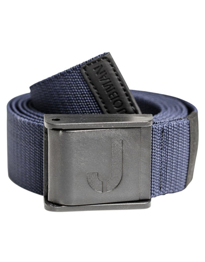 Jobman Stretch Belt "No Scratch" 120cm JM9282 - Navy O S - Customisable Belts
