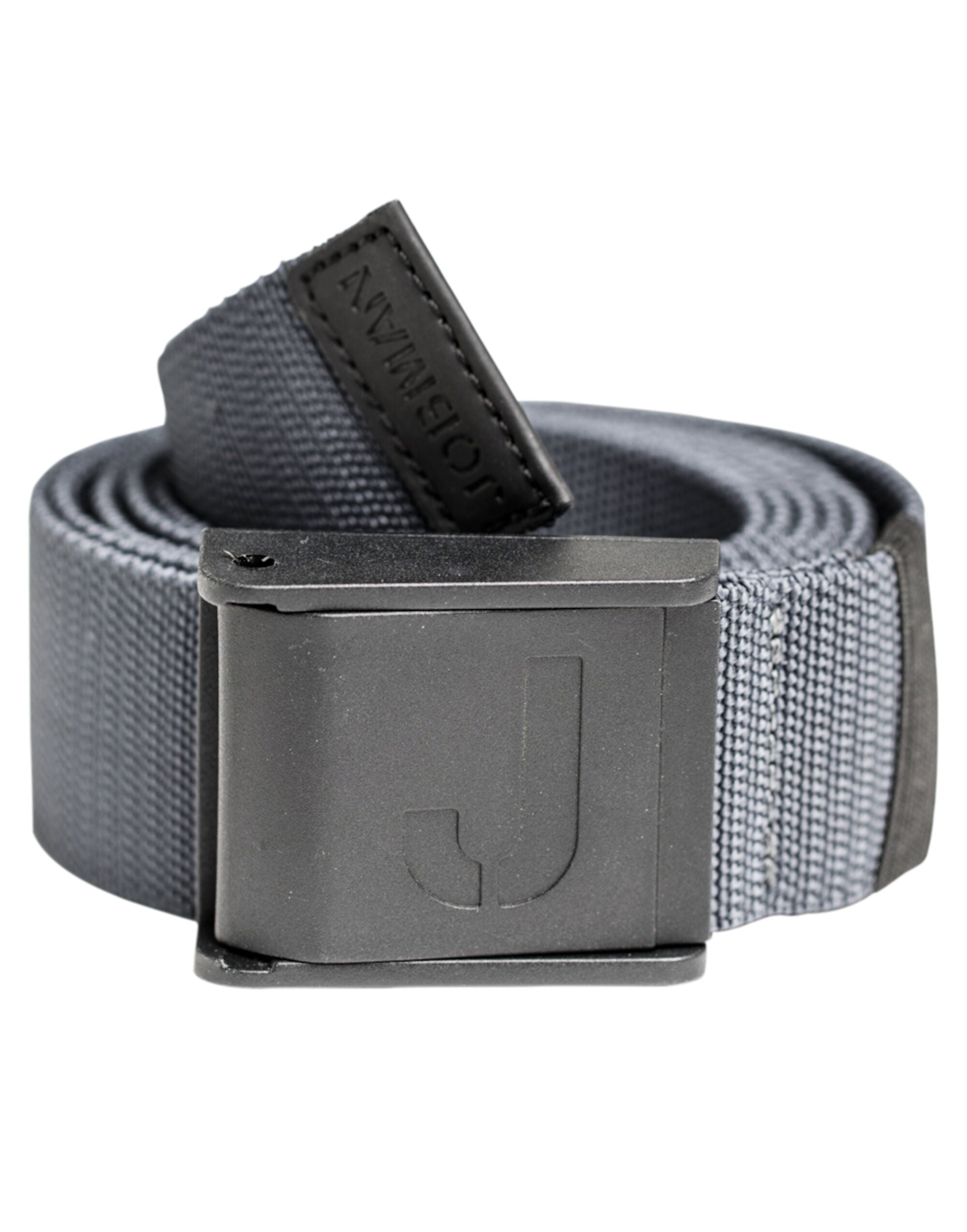 Jobman Stretch Belt "No Scratch" 120cm JM9282 - Dark Grey O S - Customisable Belts