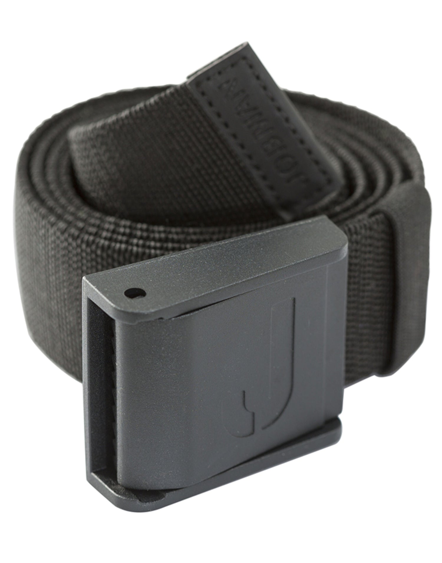 Jobman Stretch Belt "No Scratch" 120cm JM9282 - Black O S - Customisable Belts