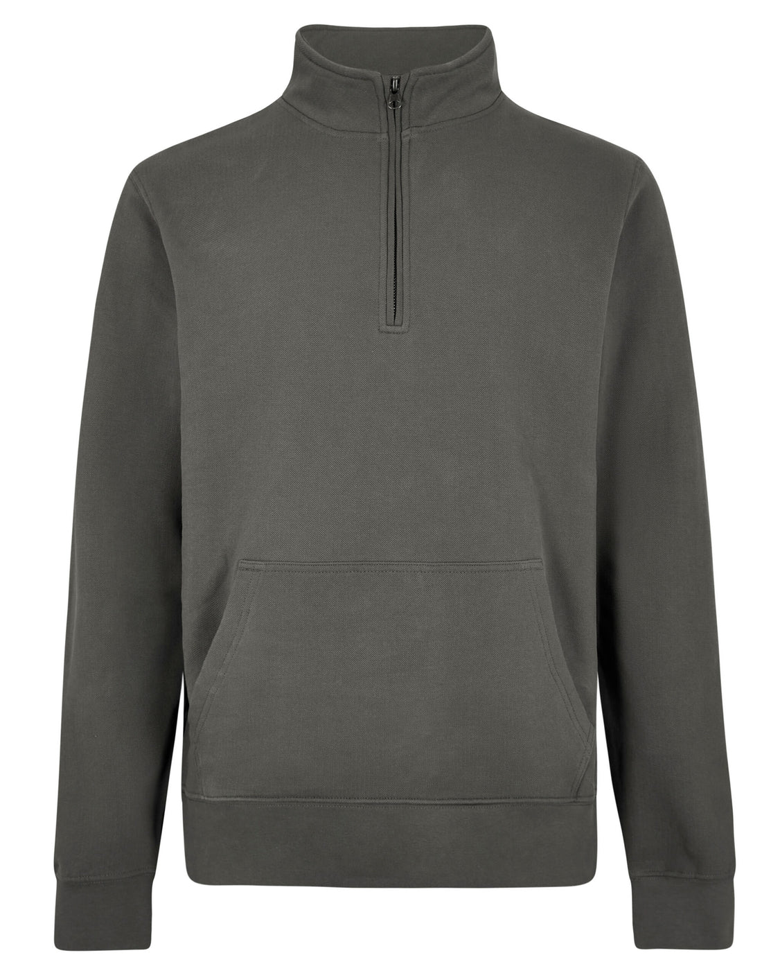 Kustom Kit 1/4 Zip Pique Sweatshirt KK339 - Dark Grey - Customisable Sweatshirts