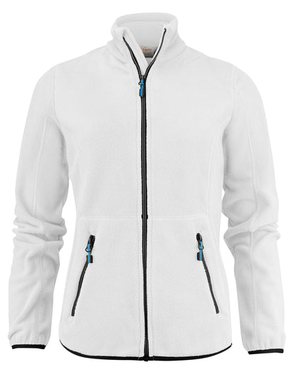 Printer Ladies Speedway Fleece Jacket PE2261501 - White - Customisable Jacket