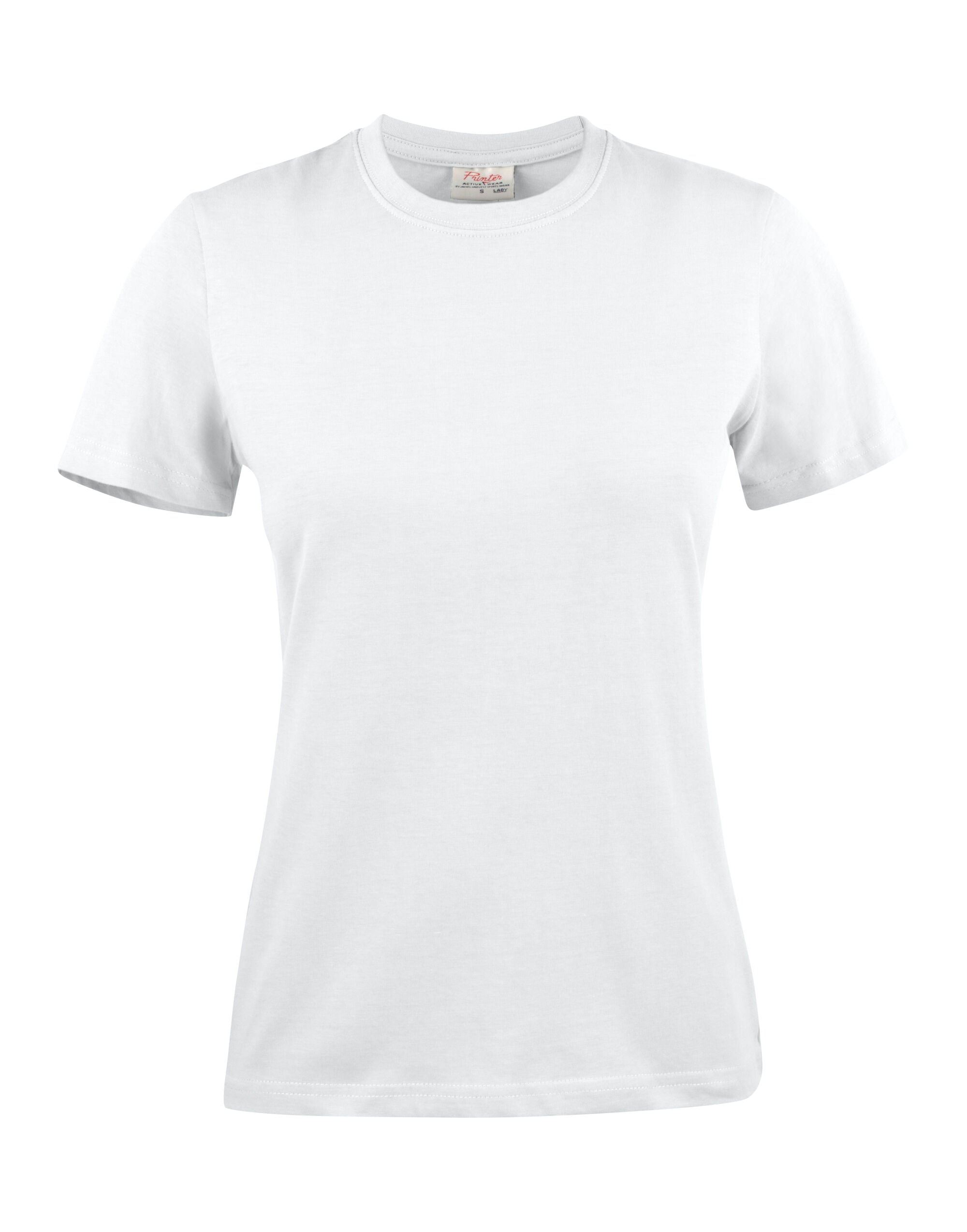Printer Ladies Heavy T Shirt PE2264014 - White - Customisable T-Shirt