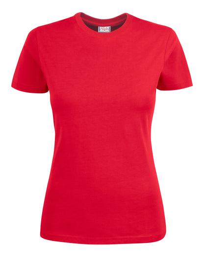 Printer Ladies Heavy T Shirt PE2264014 - Red - Customisable T-Shirt