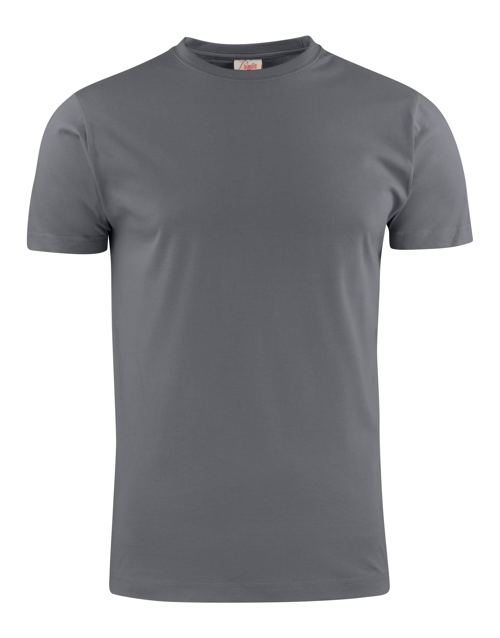 Printer Mens Heavy T Shirt PE2264020 - Steel Grey - Customisable T-Shirt