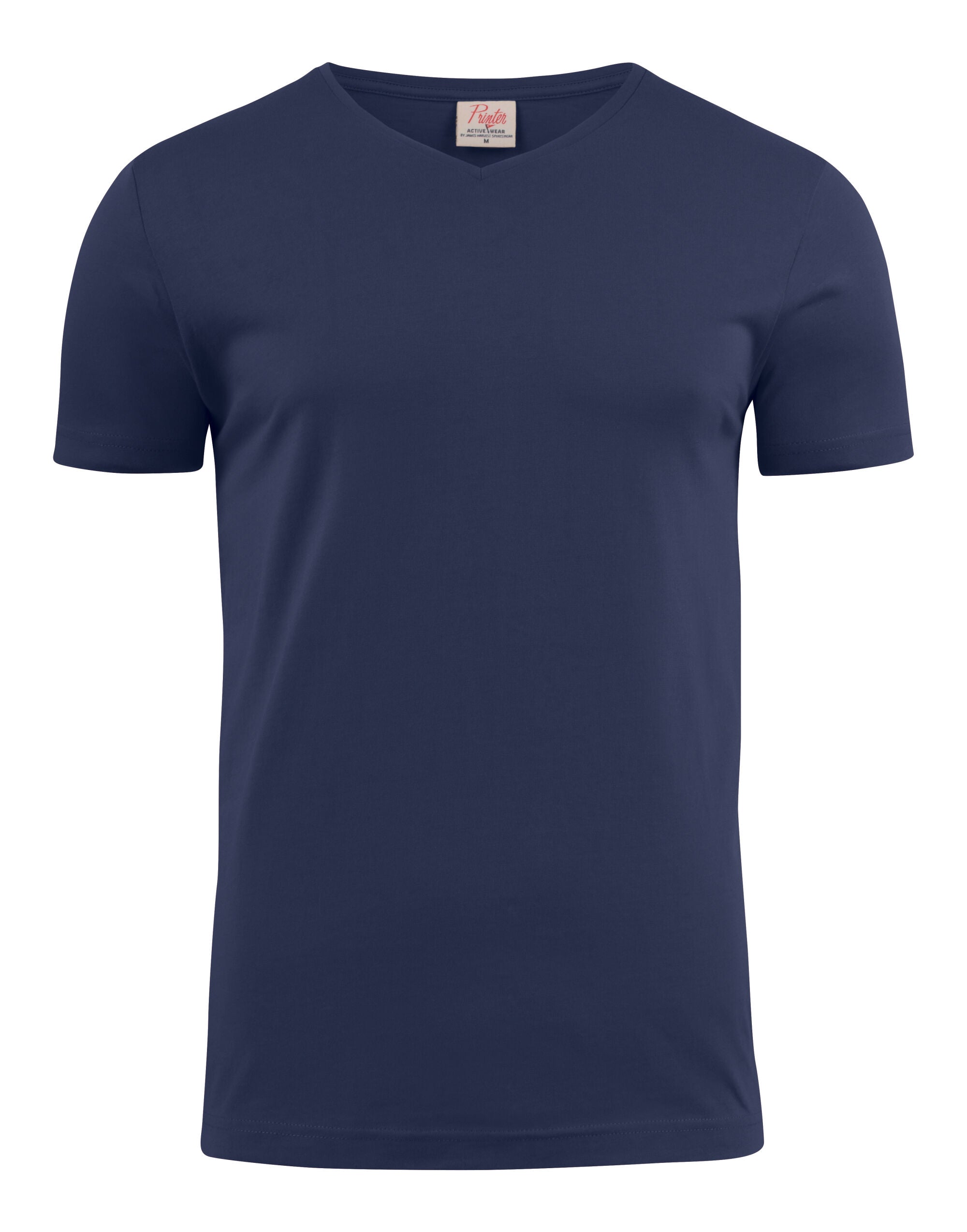 Printer Mens Heavy V T Shirt PE2264024 - Navy - Customisable T-Shirt
