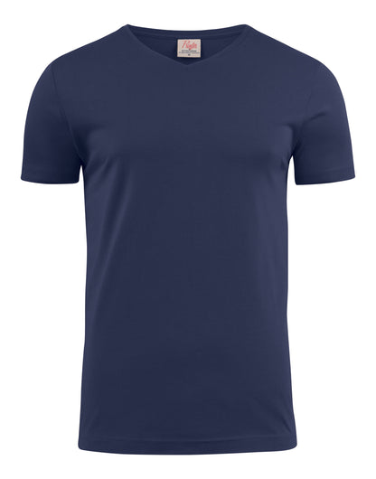 Printer Mens Heavy V T Shirt PE2264024 - Navy - Customisable T-Shirt