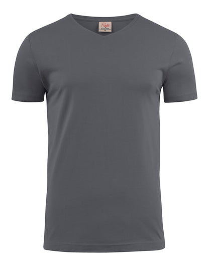 Printer Mens Heavy V T Shirt PE2264024 - Steel Grey - Customisable T-Shirt
