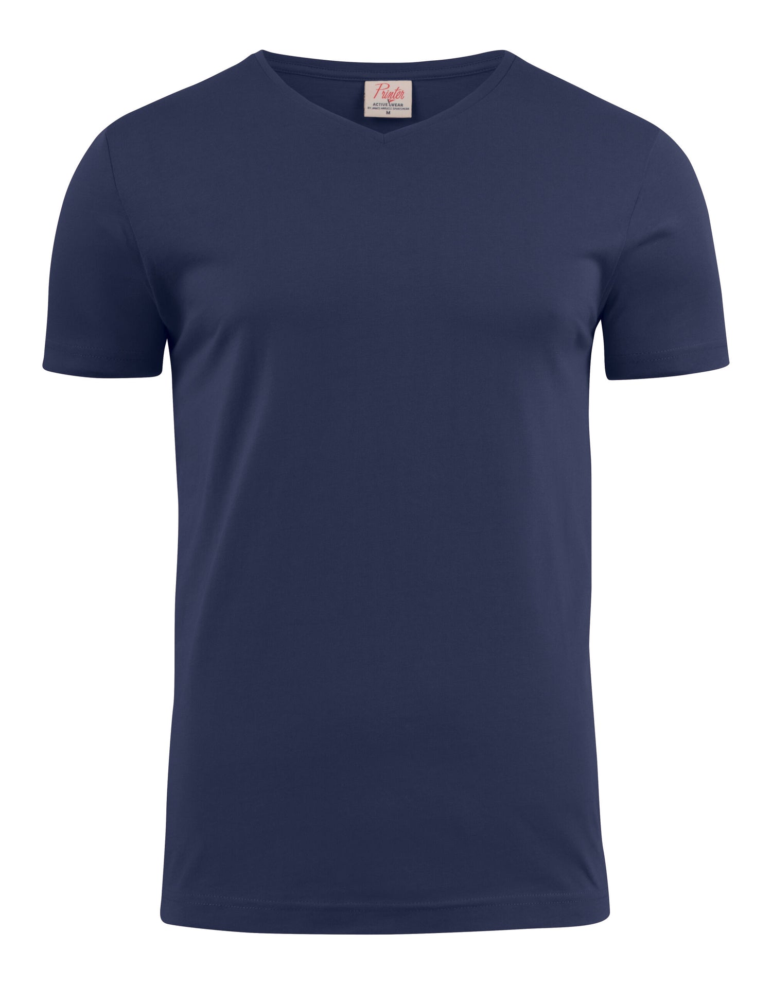 Printer Mens Heavy V T Shirt PE2264024 - Dark Navy - Customisable T-Shirt