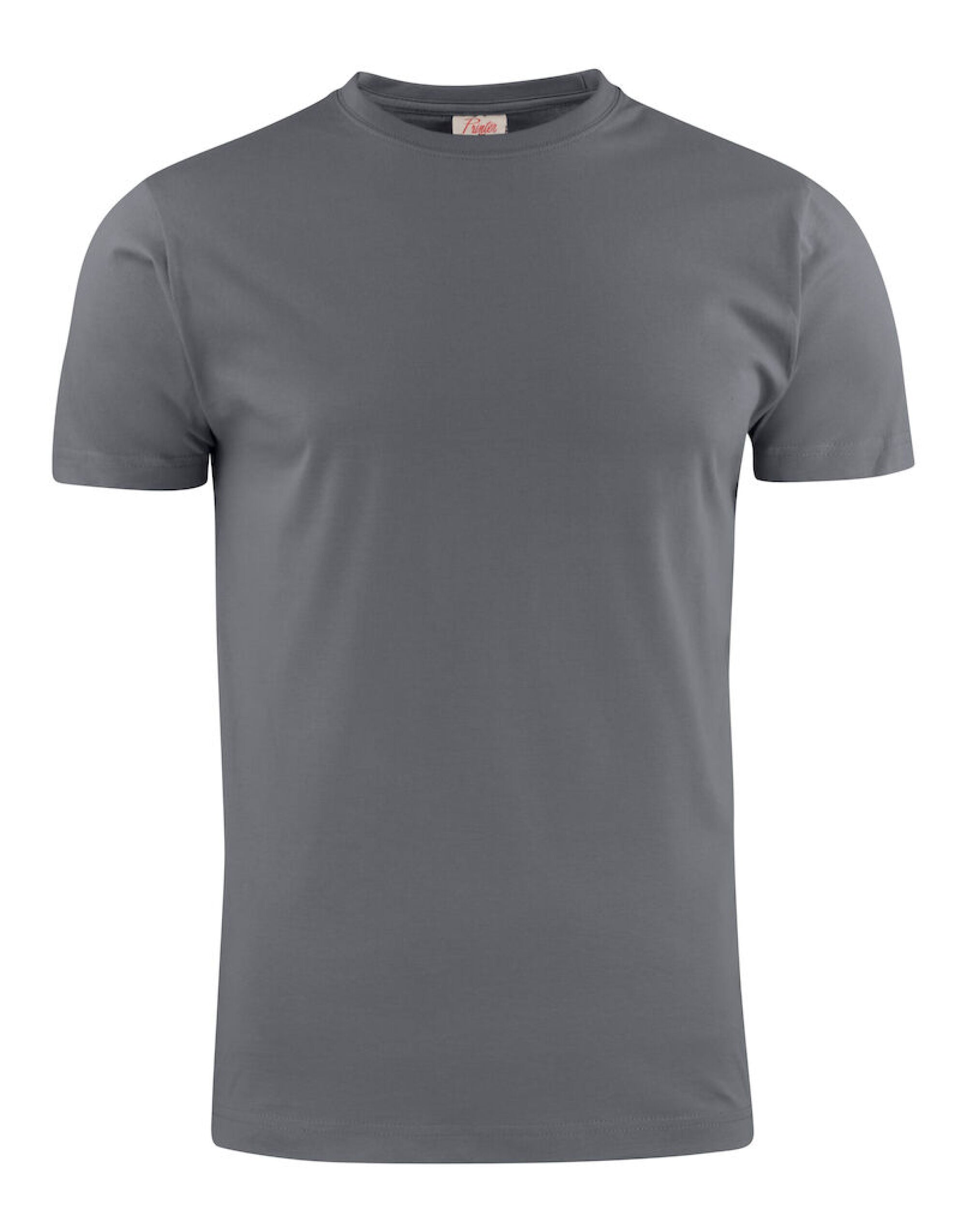 Printer EShort Sleeveentials Heavier Pro T Shirt PE2264032 - Steel Grey - Customisable T-Shirt